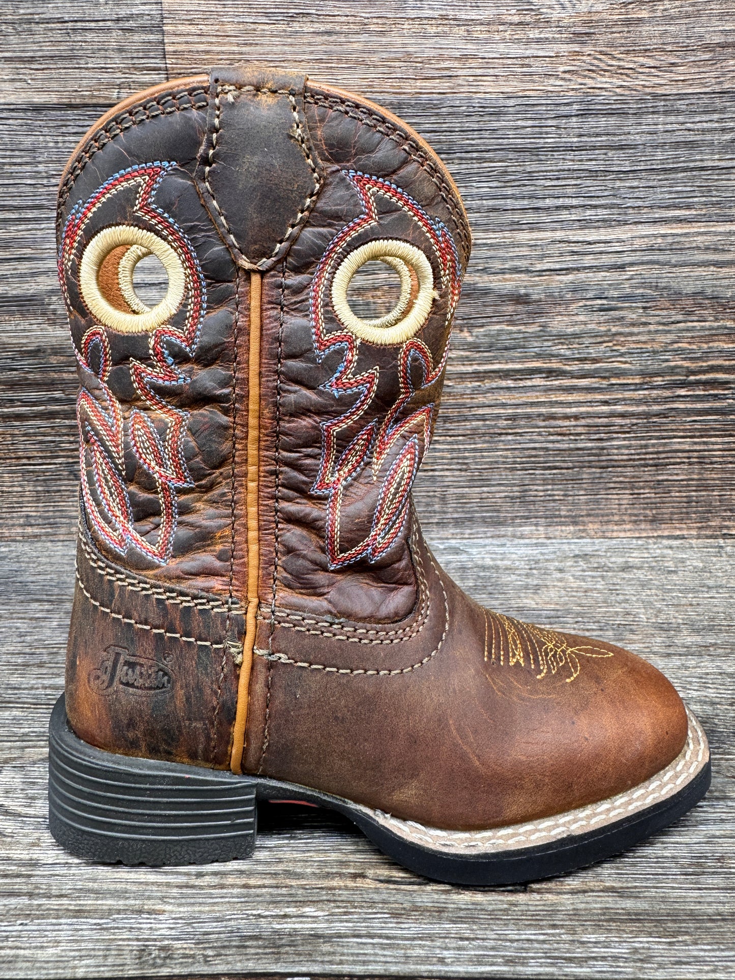 JK7523 Kid's Bowline Jr Square Toe Western Boots by Justin