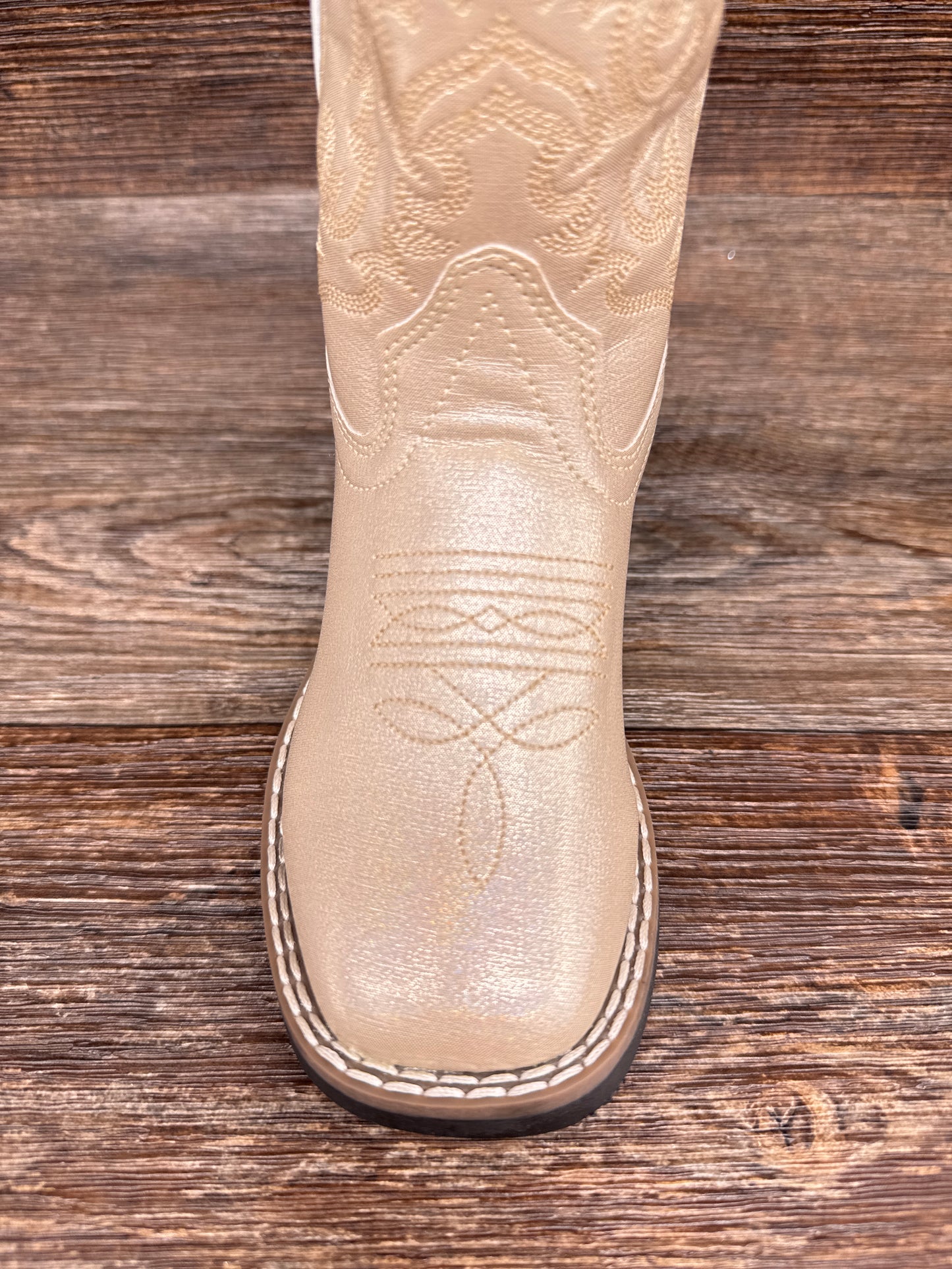 VB9171 Kid's Pearl Square Toe Western Boots by Old West