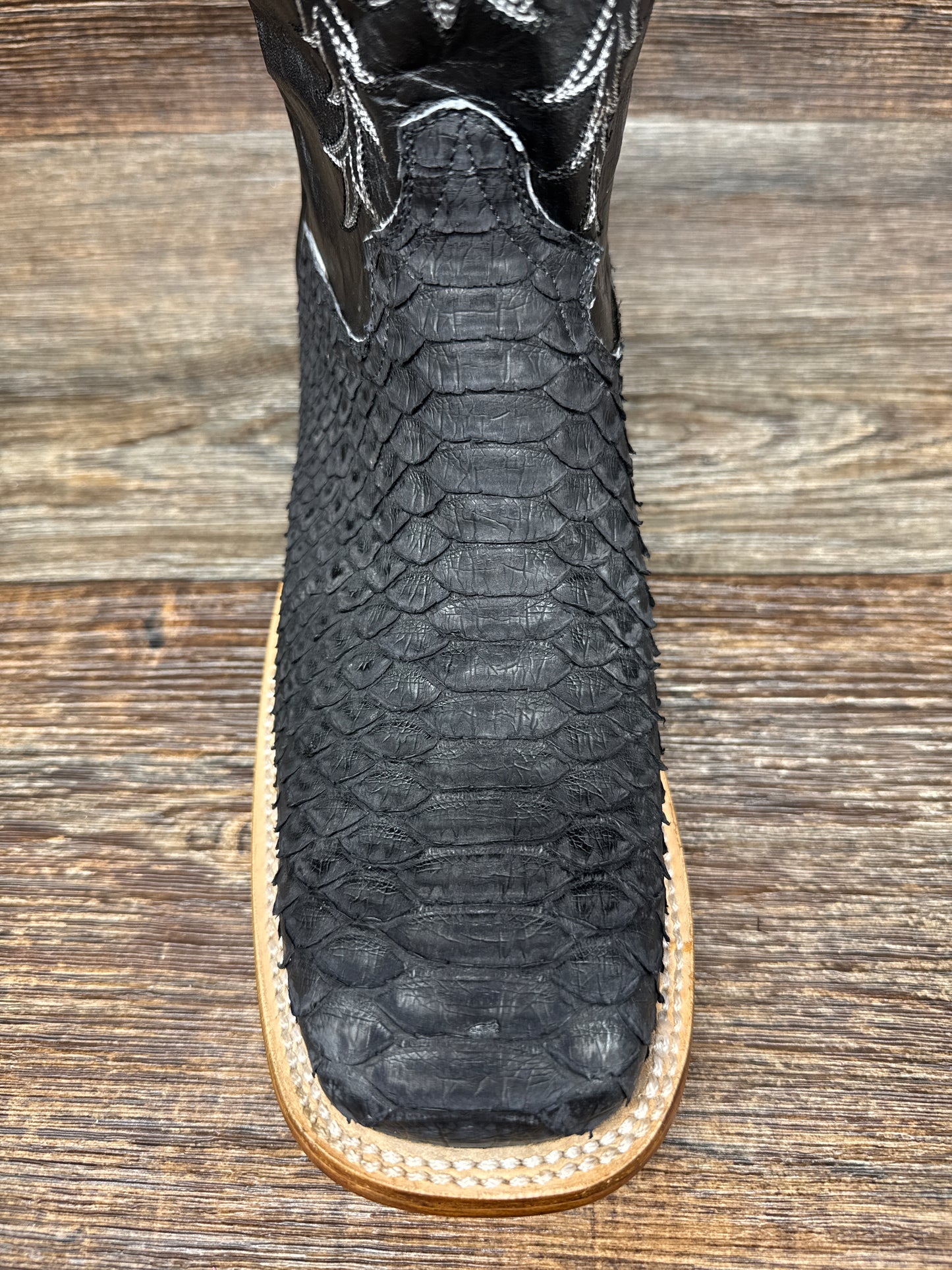 Q800 Men's Genuine Python Square Toe western Boot by Cowtown