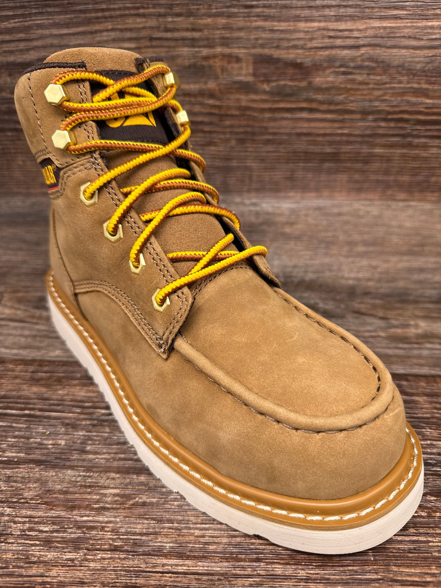 P91838 Women's Reclaimer Wedge Steel Toe Waterproof Lace Up Work Boot by Caterpillar