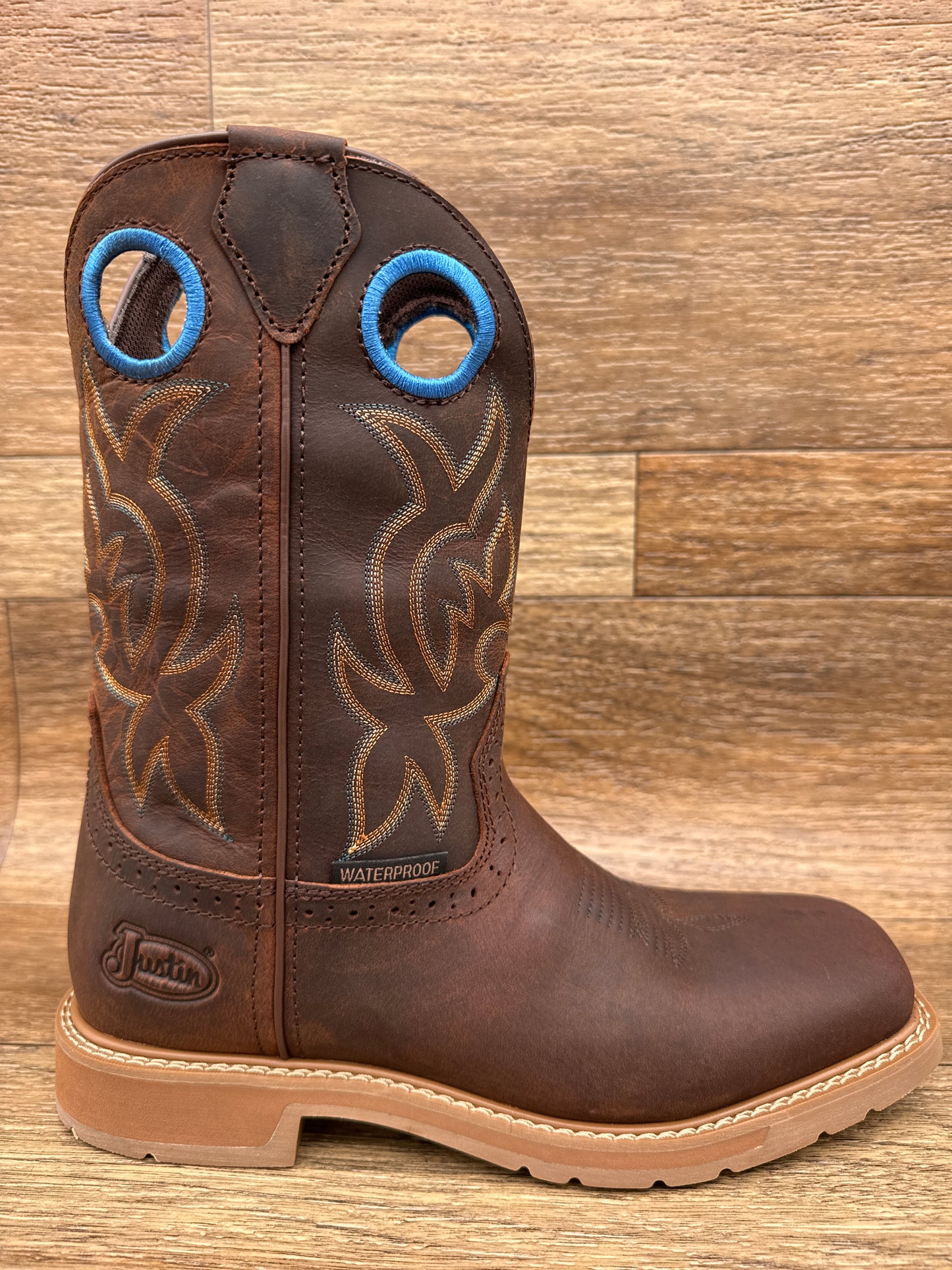 SE3114 Men's All Around Square Toe Waterproof Work Boots by Justin