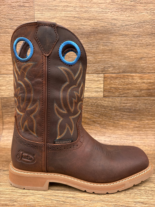 SE3114 Men's All Around Square Toe Waterproof Work Boots by Justin