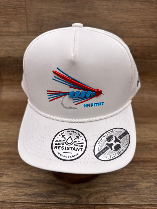 6015T-WH Habitat White 5 Panel Cap by Hooey