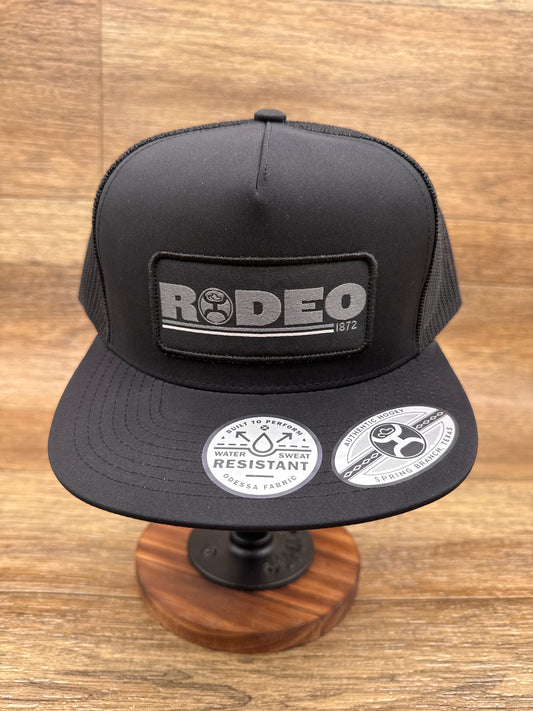 2154T-BK Rodeo Grey & Black Cap by Hooey