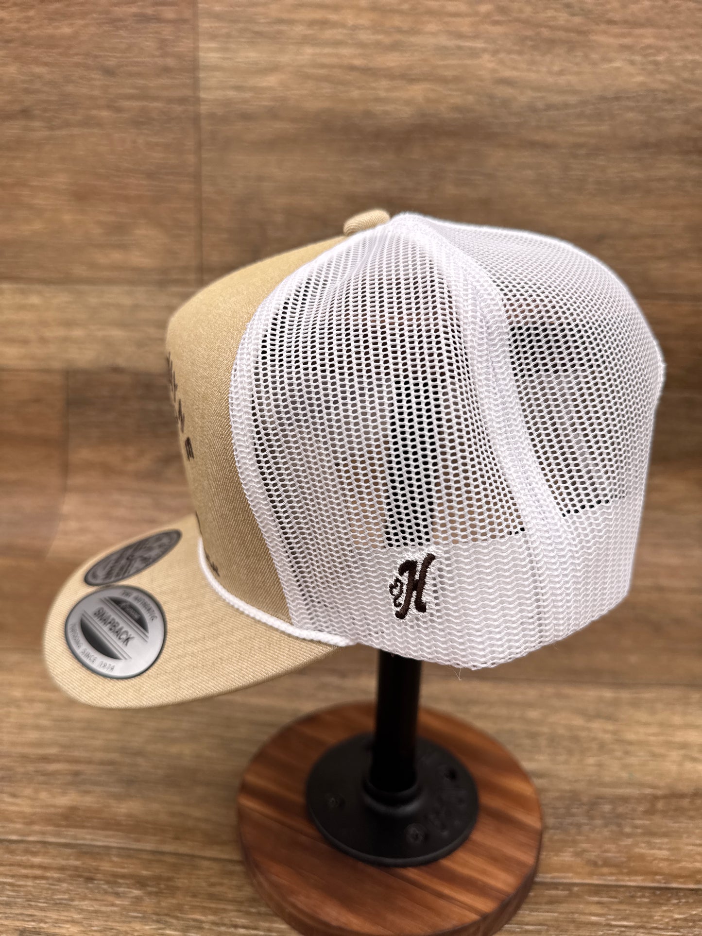 2566T-TNWH John Wayne Tan & White Cap by Hooey