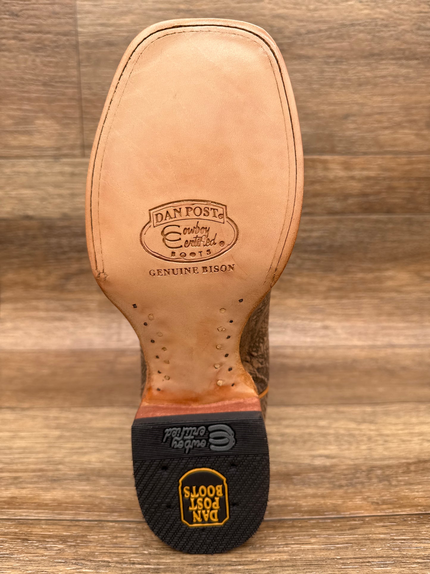 DP5036 Men's Murray Genuine Bison Square Toe Western Boots by Dan Post