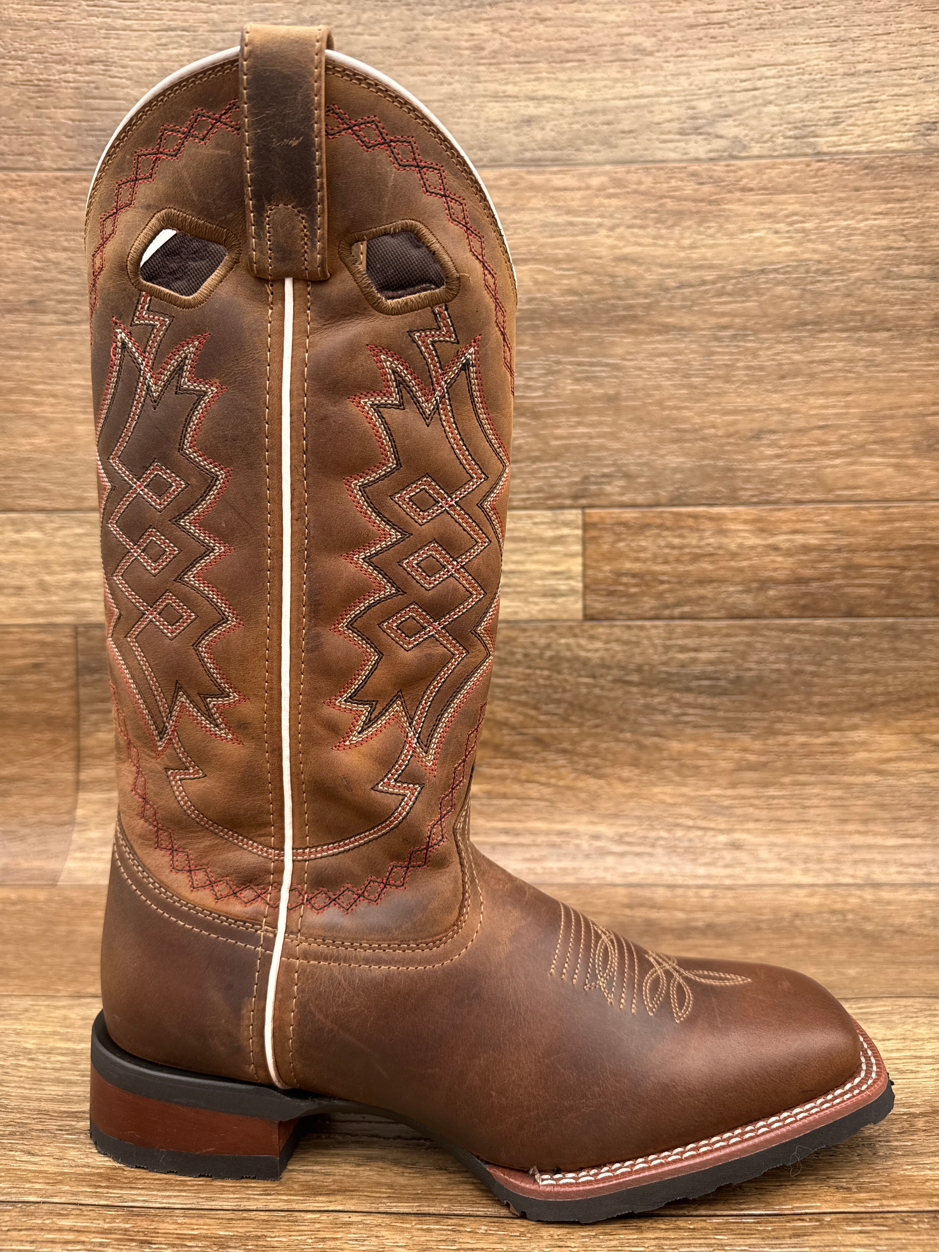 アントラーズ 8039 Men's Highway Man Square Toe Leather Boot by Laredo – Rushing