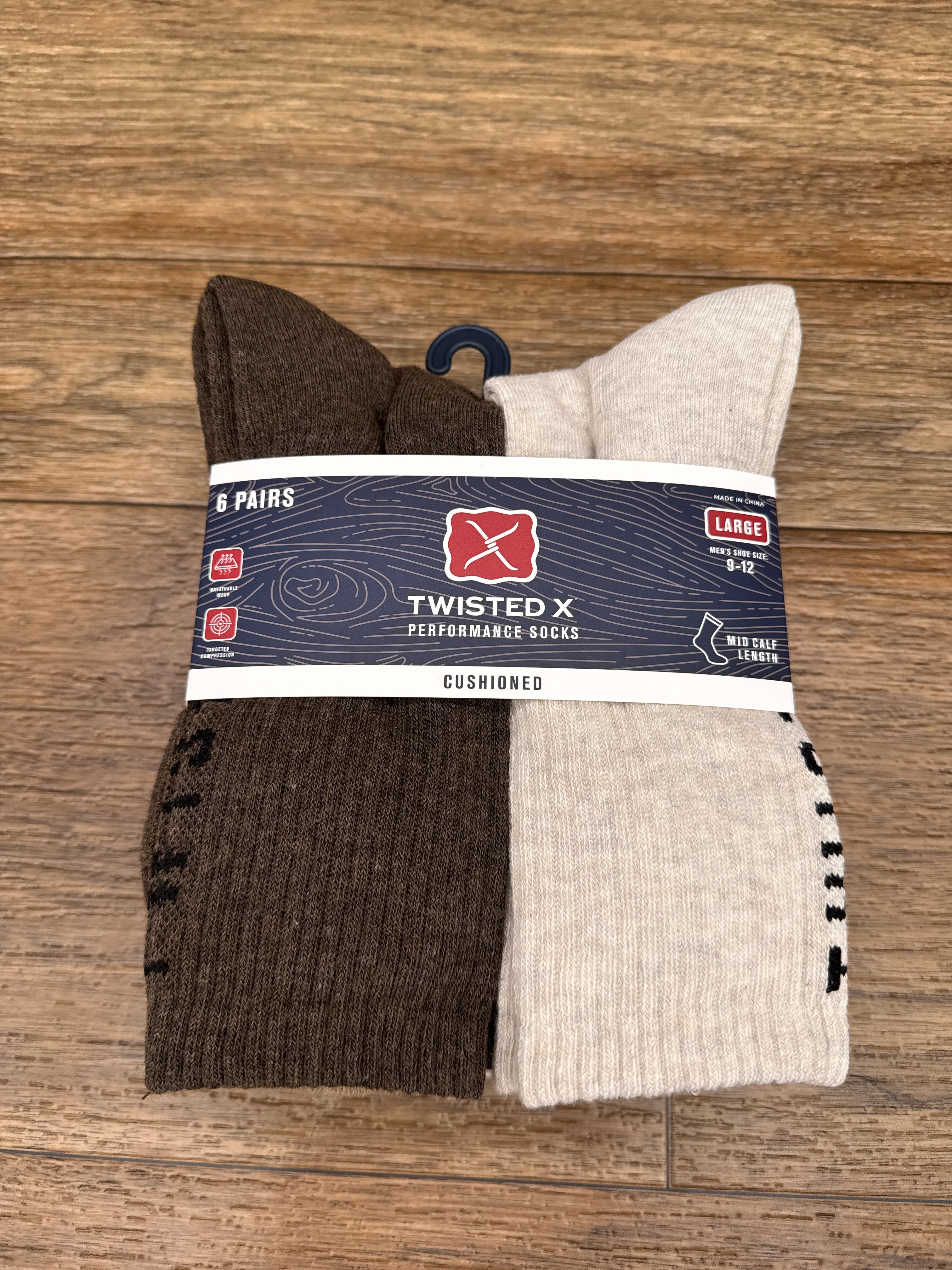 TXMS538761C-MCBN Everyday Crew Sock by Twisted X – Rushing Boots