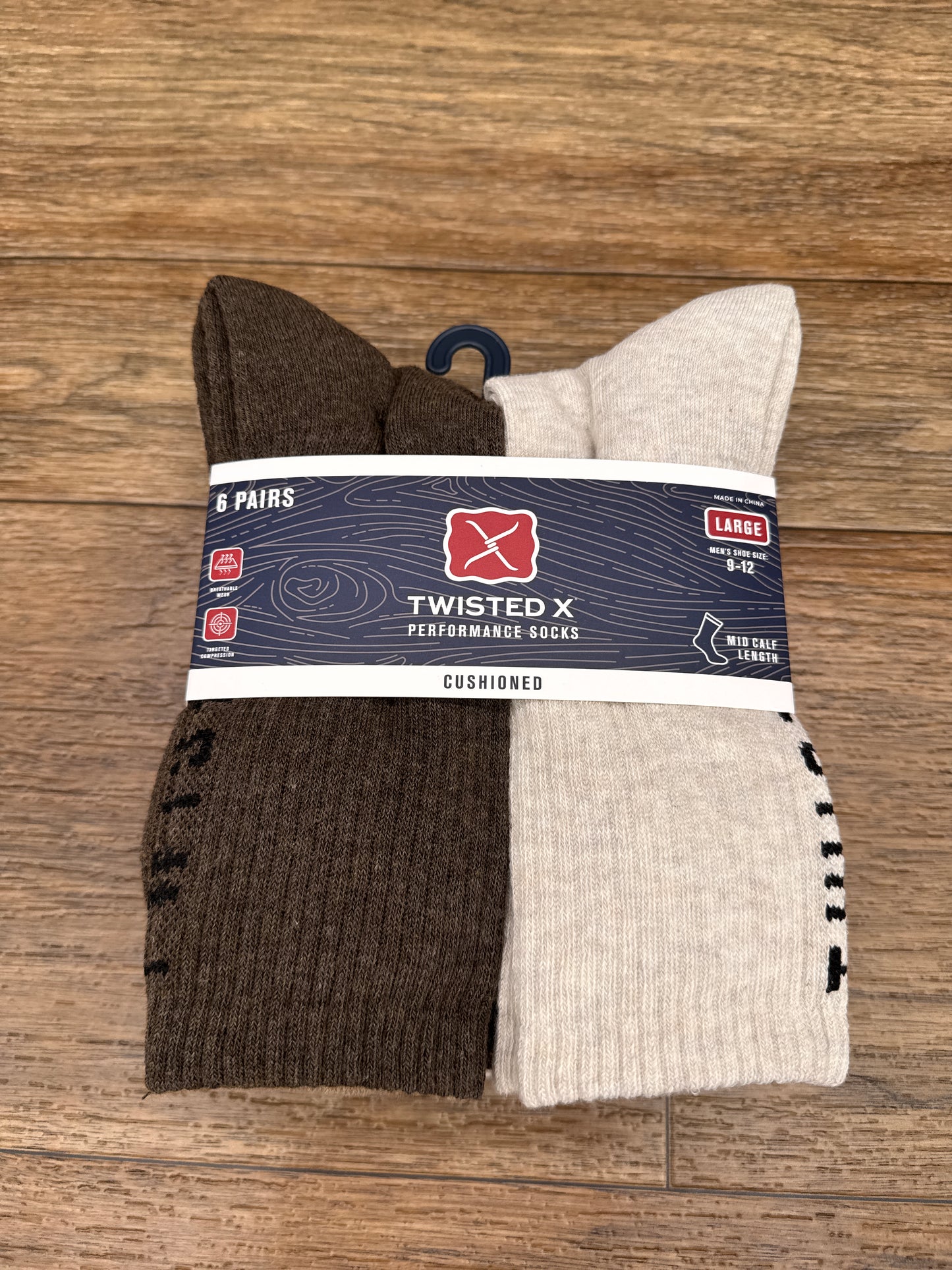 TXMS538761C-MCBN Everyday Crew Sock by Twisted X