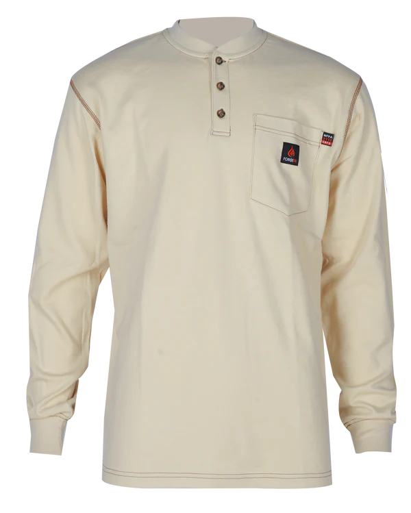MFRCSHNLY-SAND Men's FR Henley T-Shirt