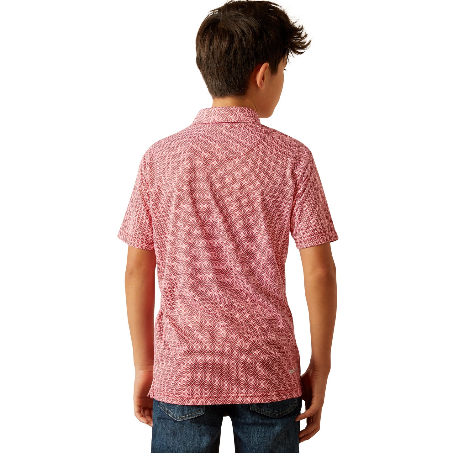 10058771 Boys Scooter All Over Print Polo by Ariat