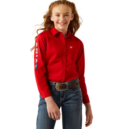 10058852 Girl's Team Kirby Long Sleeve Shirt by Ariat