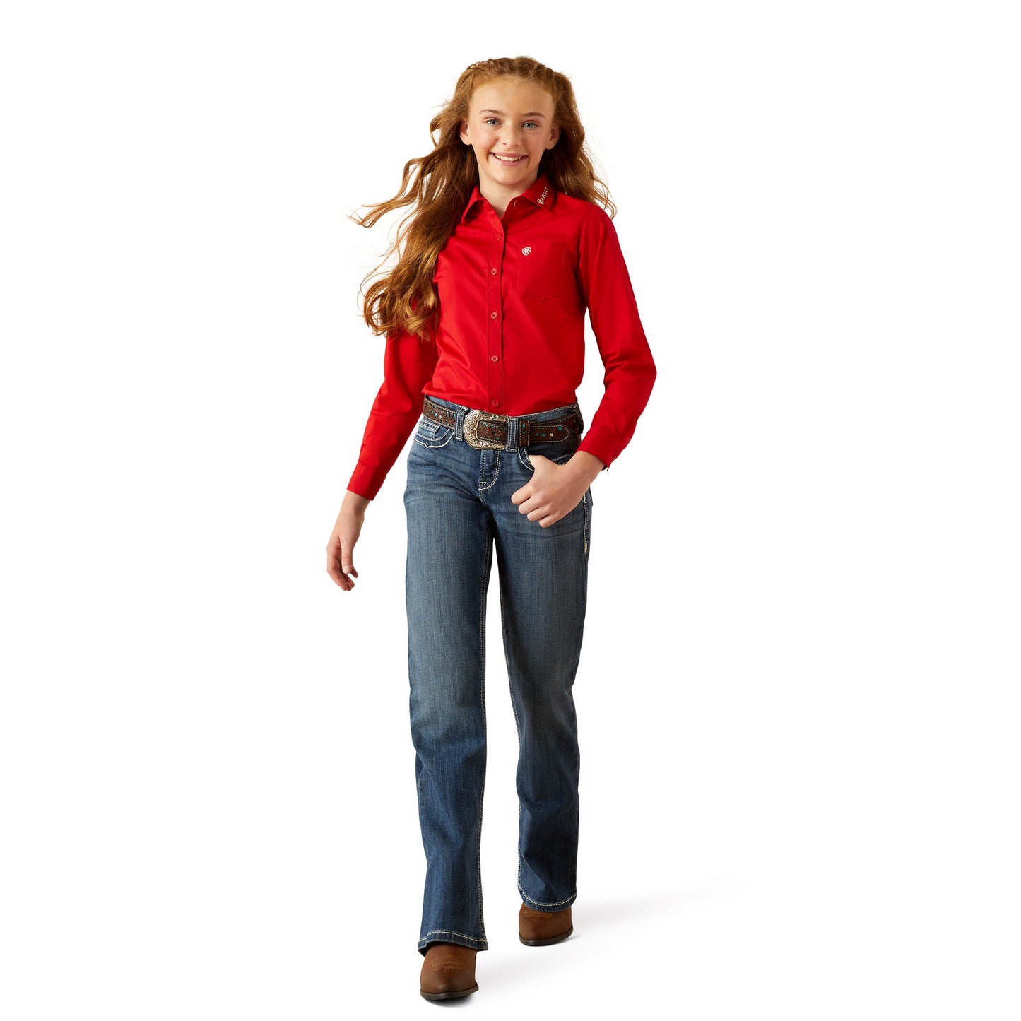 10058852 Girl's Team Kirby Long Sleeve Shirt by Ariat