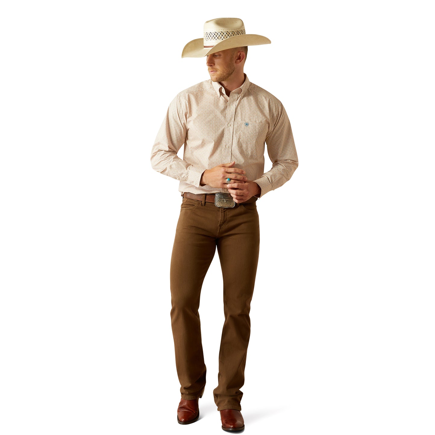 10054699 Men's Johnny Classic Fit Long Sleeve Shirt by Ariat