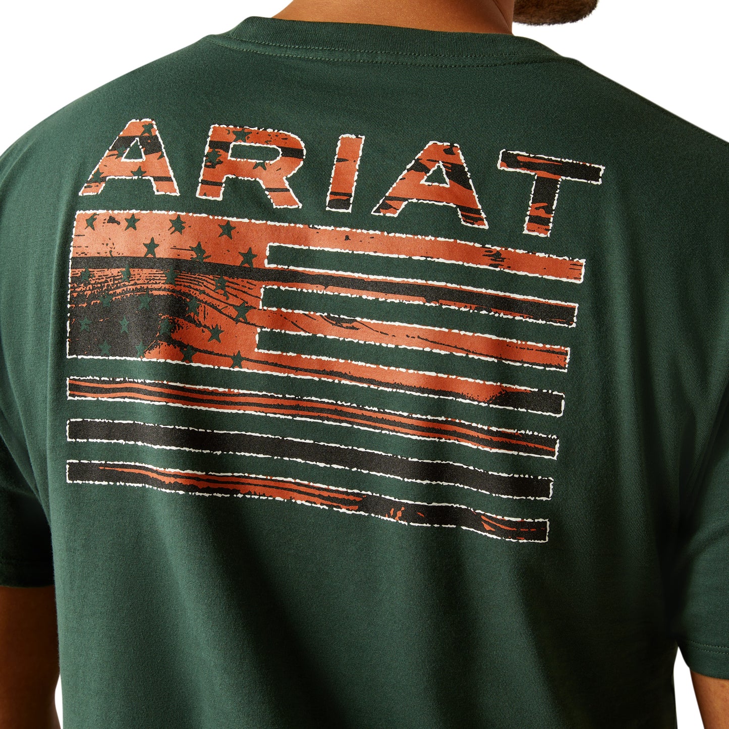 10058890 Men's Rustic Wood Flag T-Shirt by Ariat