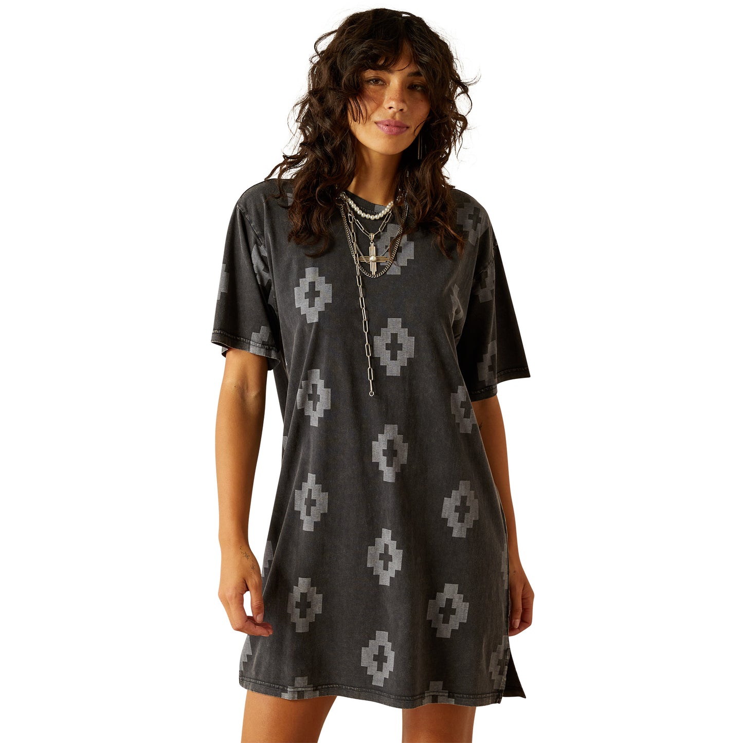 10060380 Women’s Isela T-Shirt Dress DW Print by Ariat