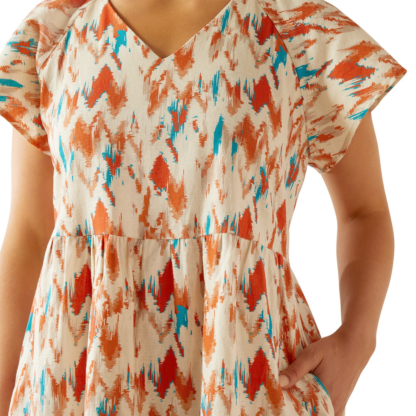 10060396 Women's Delilah Dress in Painted Watercolor by Ariat
