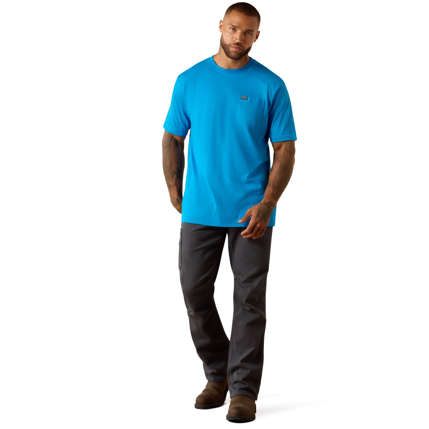 10071293 Men's Rebar Cotton Strong Pocket T-Shirt by Ariat
