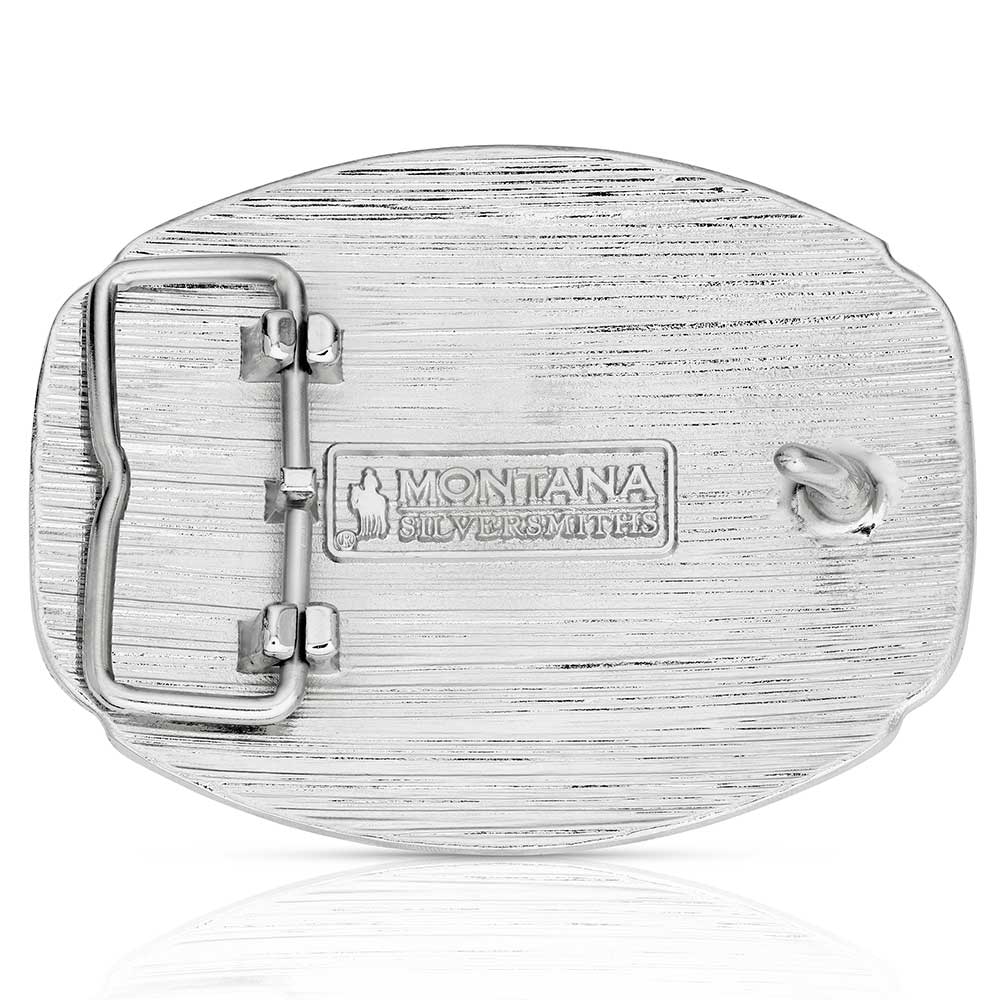 A1047 Western Initial Buckle by Montana Silversmiths