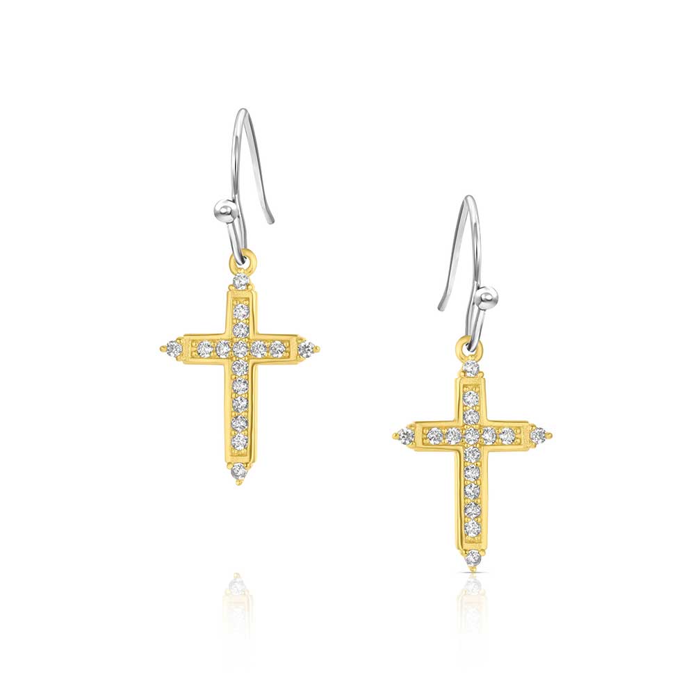 ER6318 Dorado Cross Earrings by Montana Silversmiths
