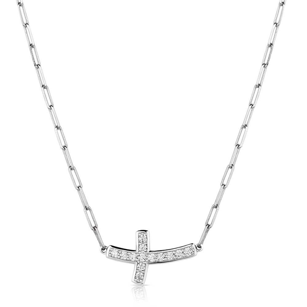 NC6210 Lean on Me Cross Necklace by Montana Silversmiths