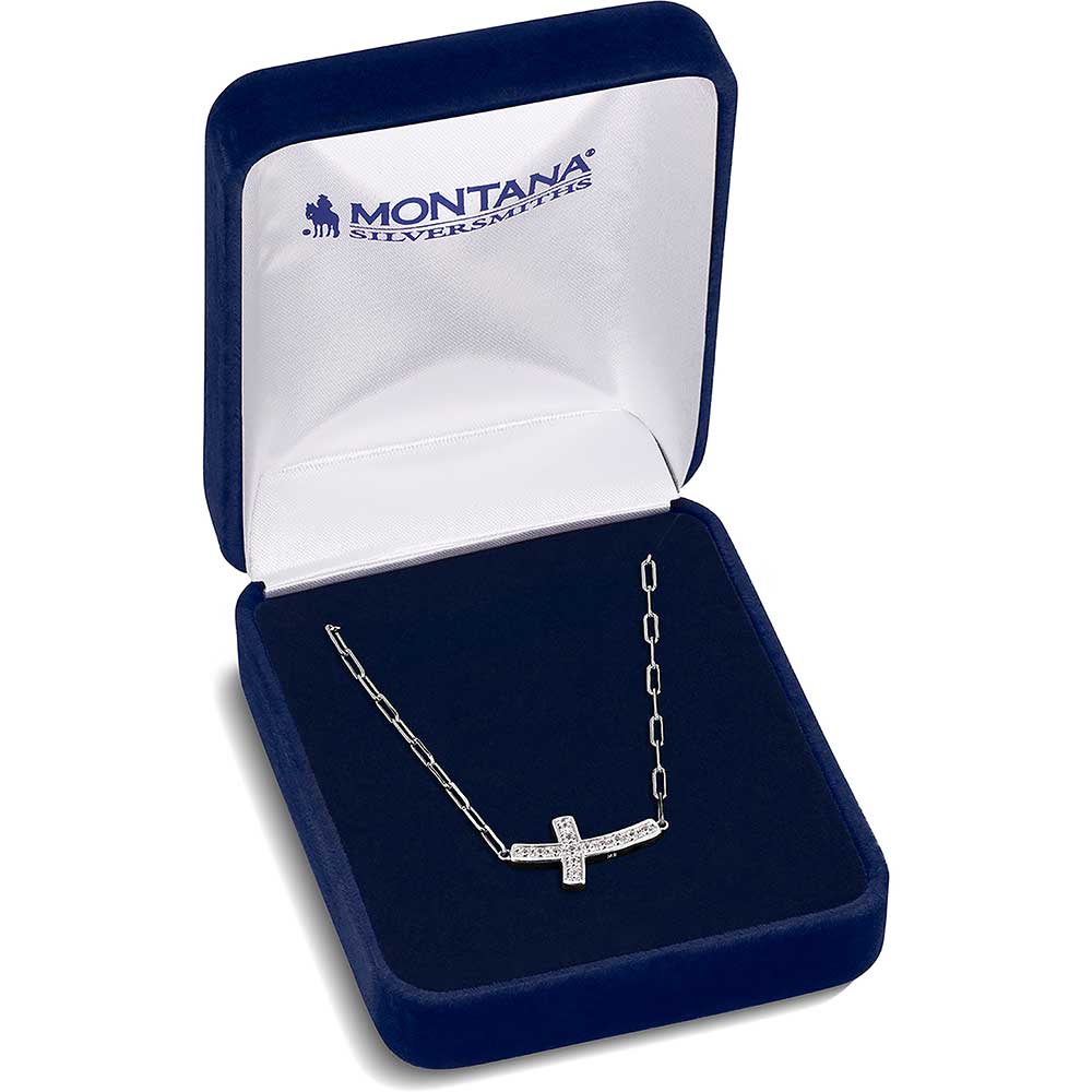 NC6210 Lean on Me Cross Necklace by Montana Silversmiths