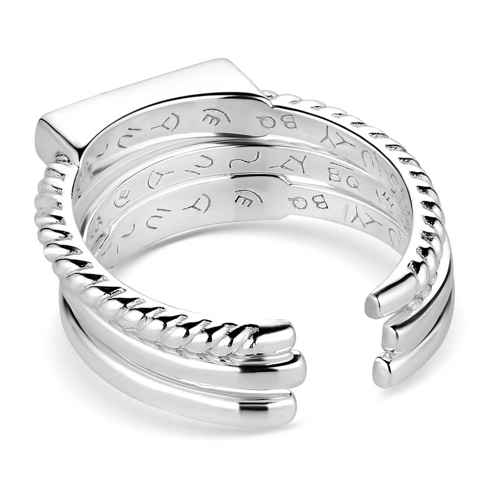RG6218 Triple Threat Stacked Ring by Montana Silversmiths