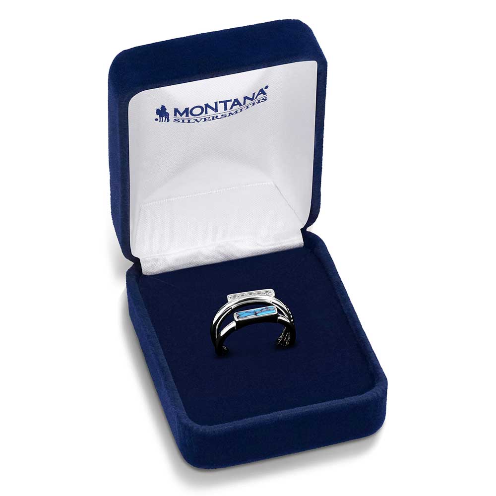 RG6218 Triple Threat Stacked Ring by Montana Silversmiths