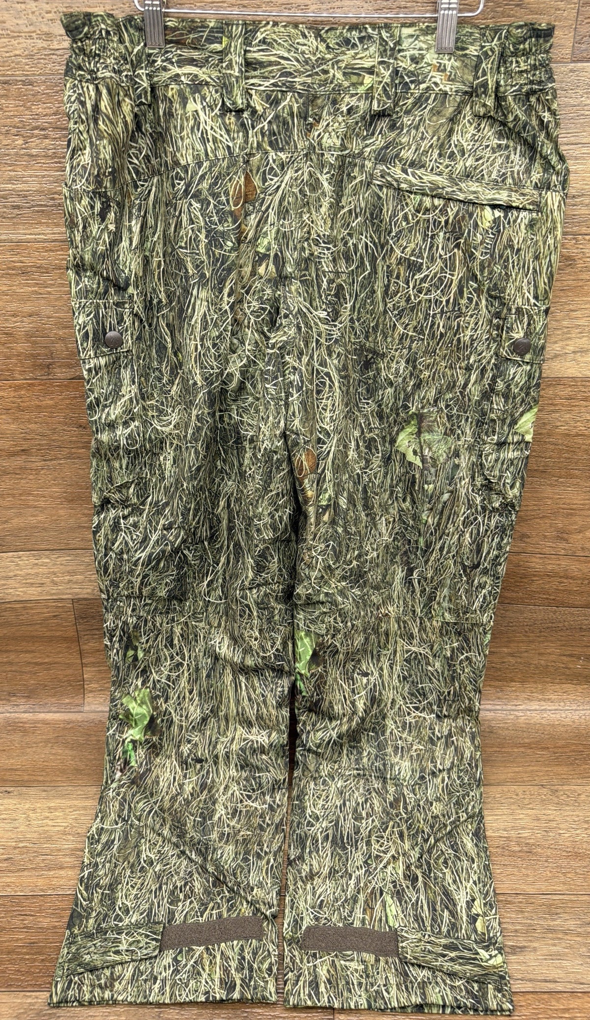 Men's Autumn Fleece Lined Waterproof Woodland Camo Hunting Pant by Ghilliemonster Outdoors - back