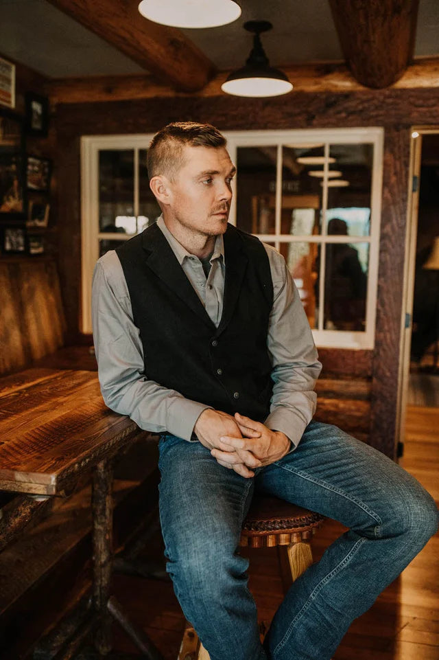 Outback Trading Mens Jessie Canvas Vest - Black - XX-Large Outback Trading Mens Jessie Canvas Vest - Black - XX-Large