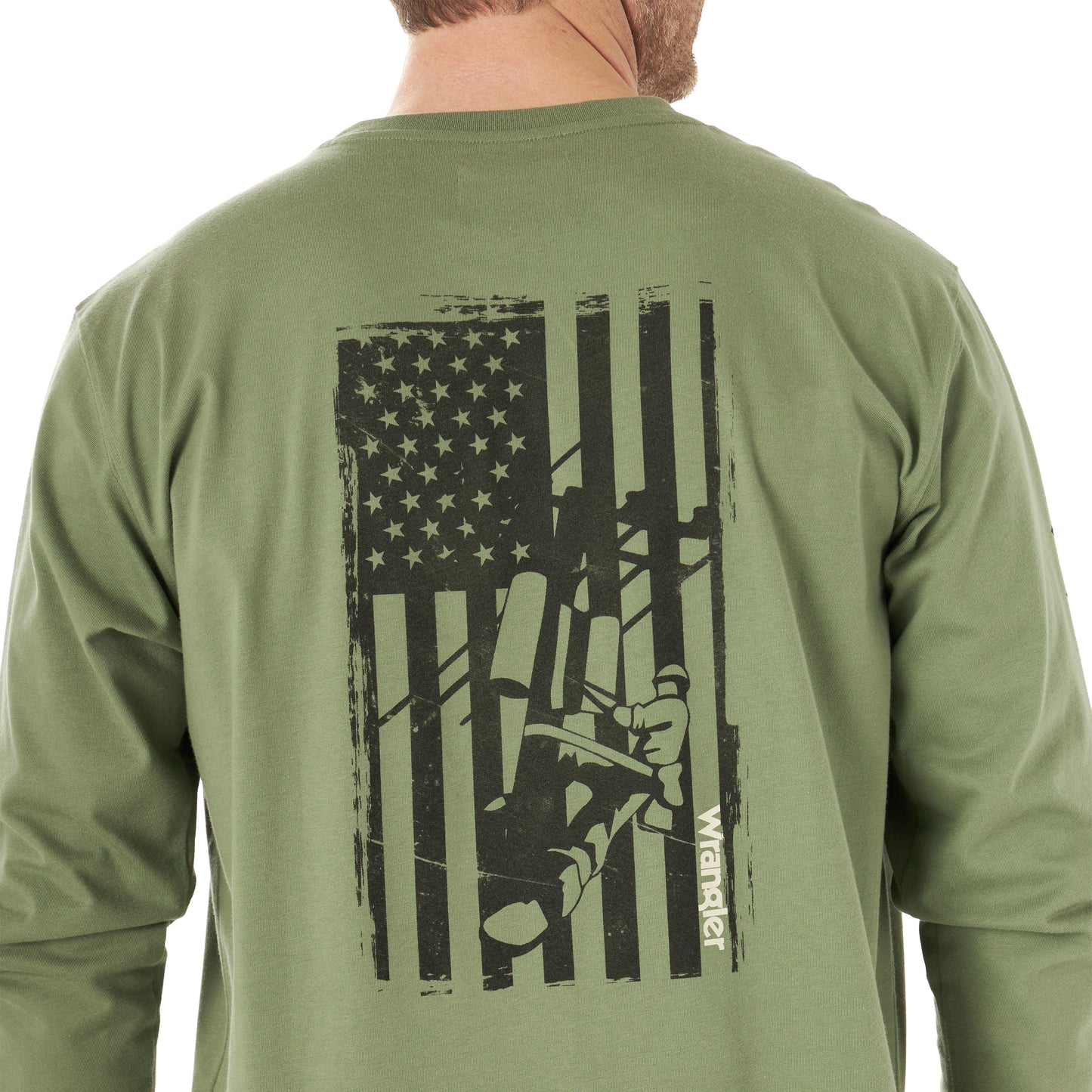 fr194ag Men's FR Flame Resistant Graphic Tee by Wrangler