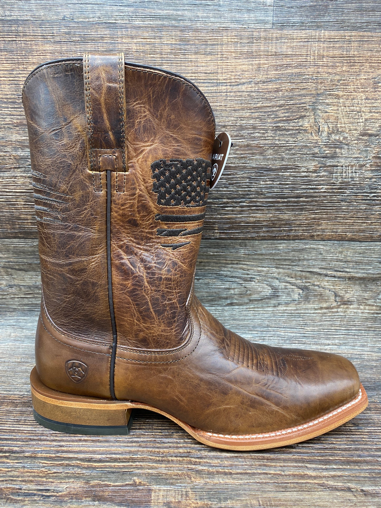 10036001 Men's Circuit Patriot Square Toe Western boot by Ariat