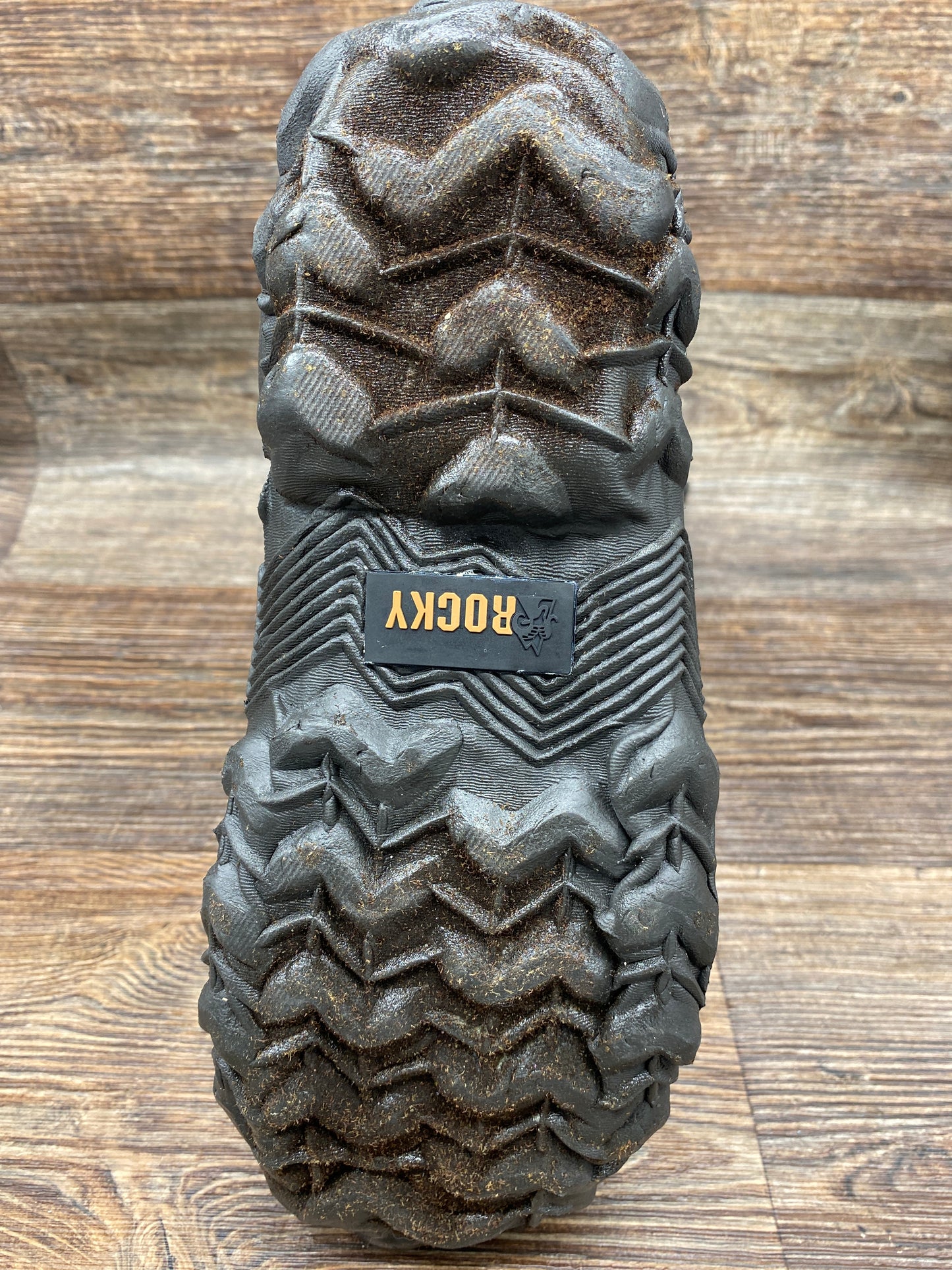 rks0352 Men's Core Brown Waterproof Rubber Boot by Rocky