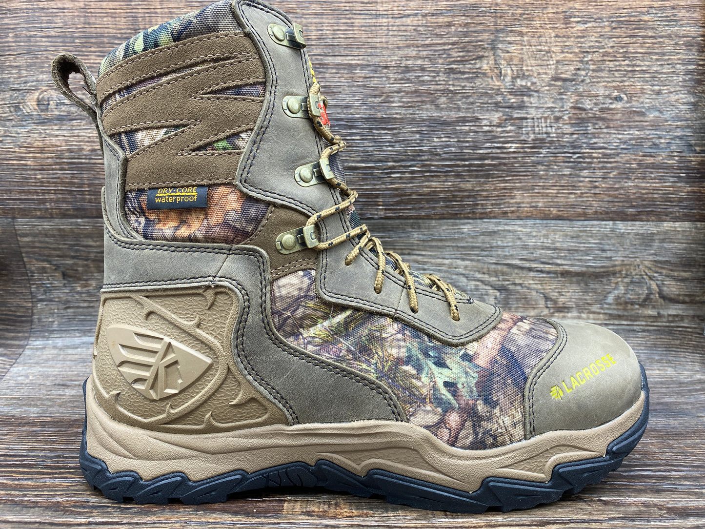 LA513361 Men's Windrose 600g Waterproof Mossy Oak Lace up Hunting Boot by Lacrosse