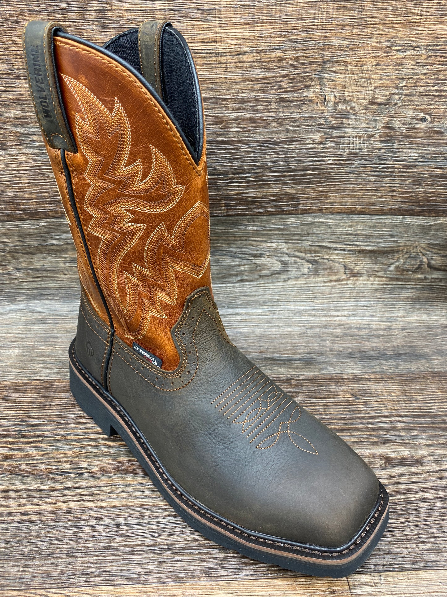w10764 Men's Rancher Steel-Toe Waterproof Square Toe Work Boot by Wolverine