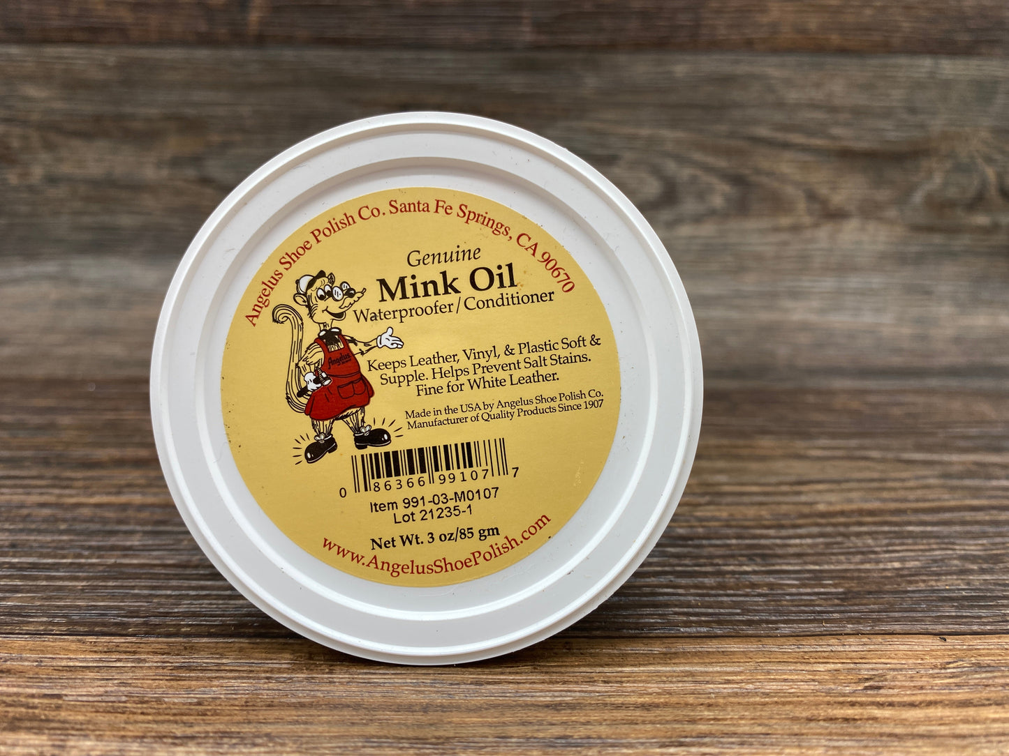 Angelus Mink Oil 3oz Tub