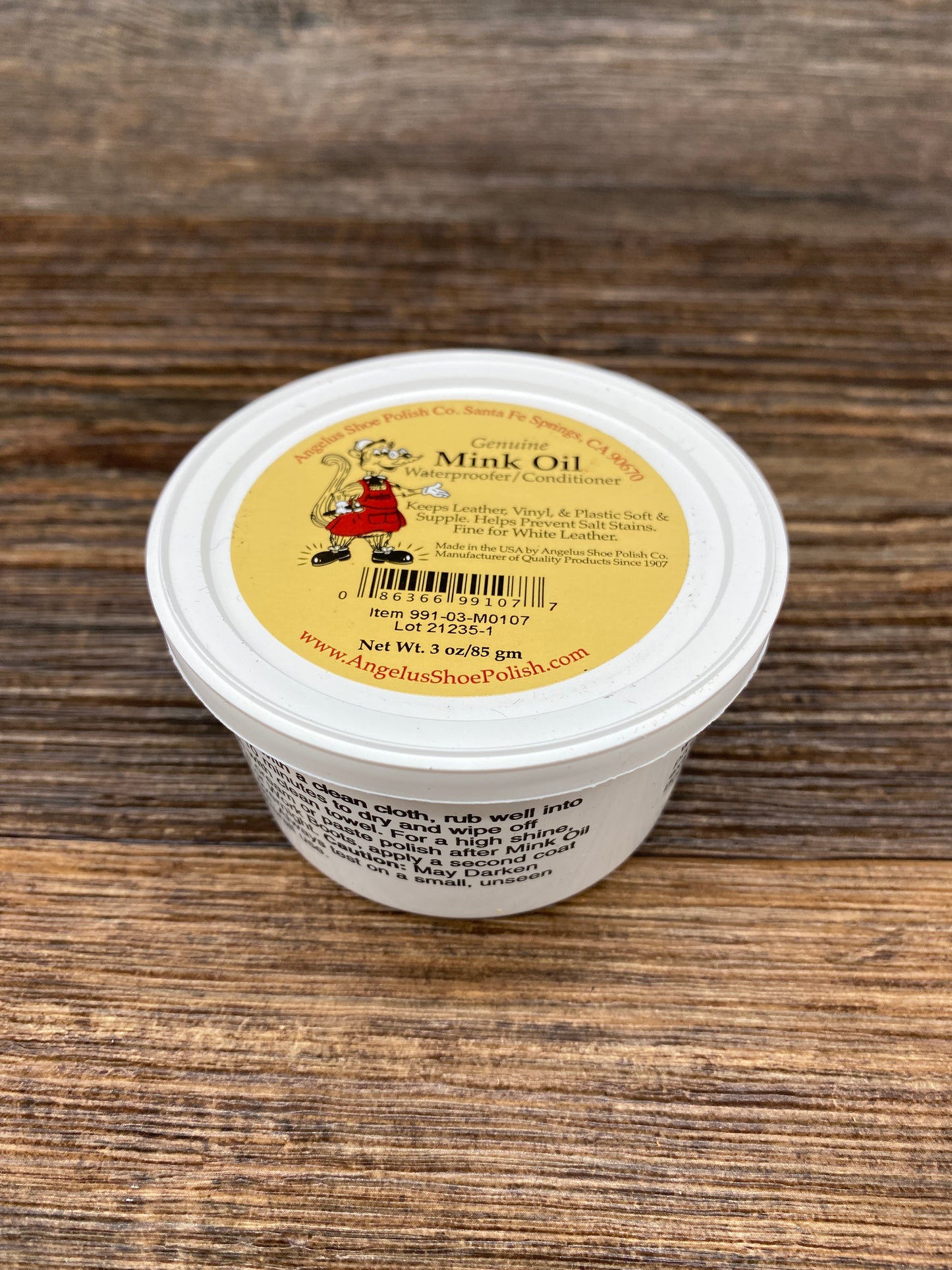 Angelus Mink Oil 3oz Tub