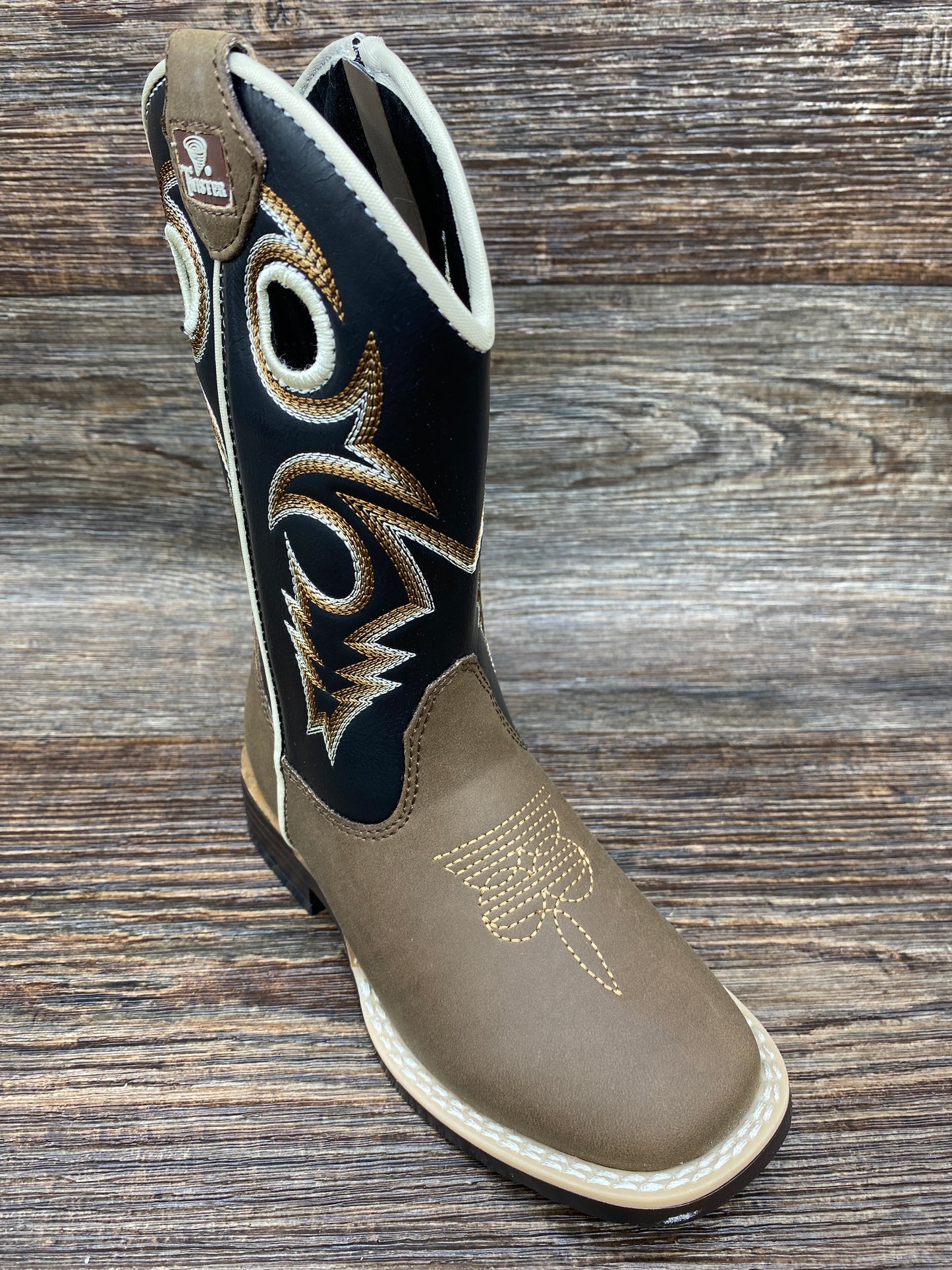 4449202 Children's & Toddler's Trace Square Toe Western Boot by M&F