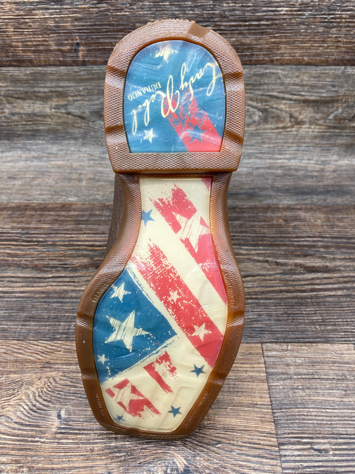 drd0394 Women's Lady Rebel Square Toe Distressed Flag Western Boot by Durango