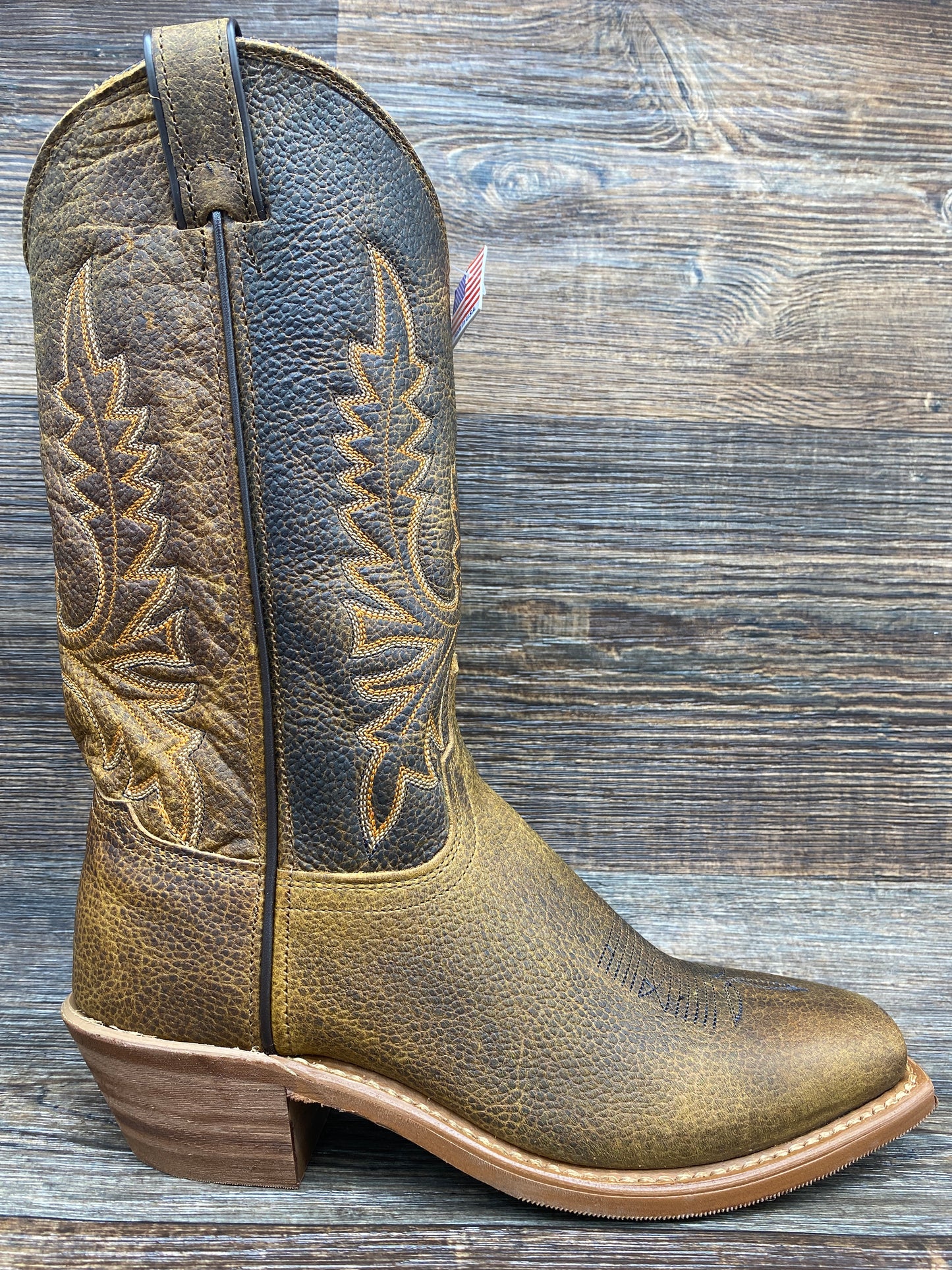 9076 Women's Genuine Bison Square Toe Western Boot by Abilene