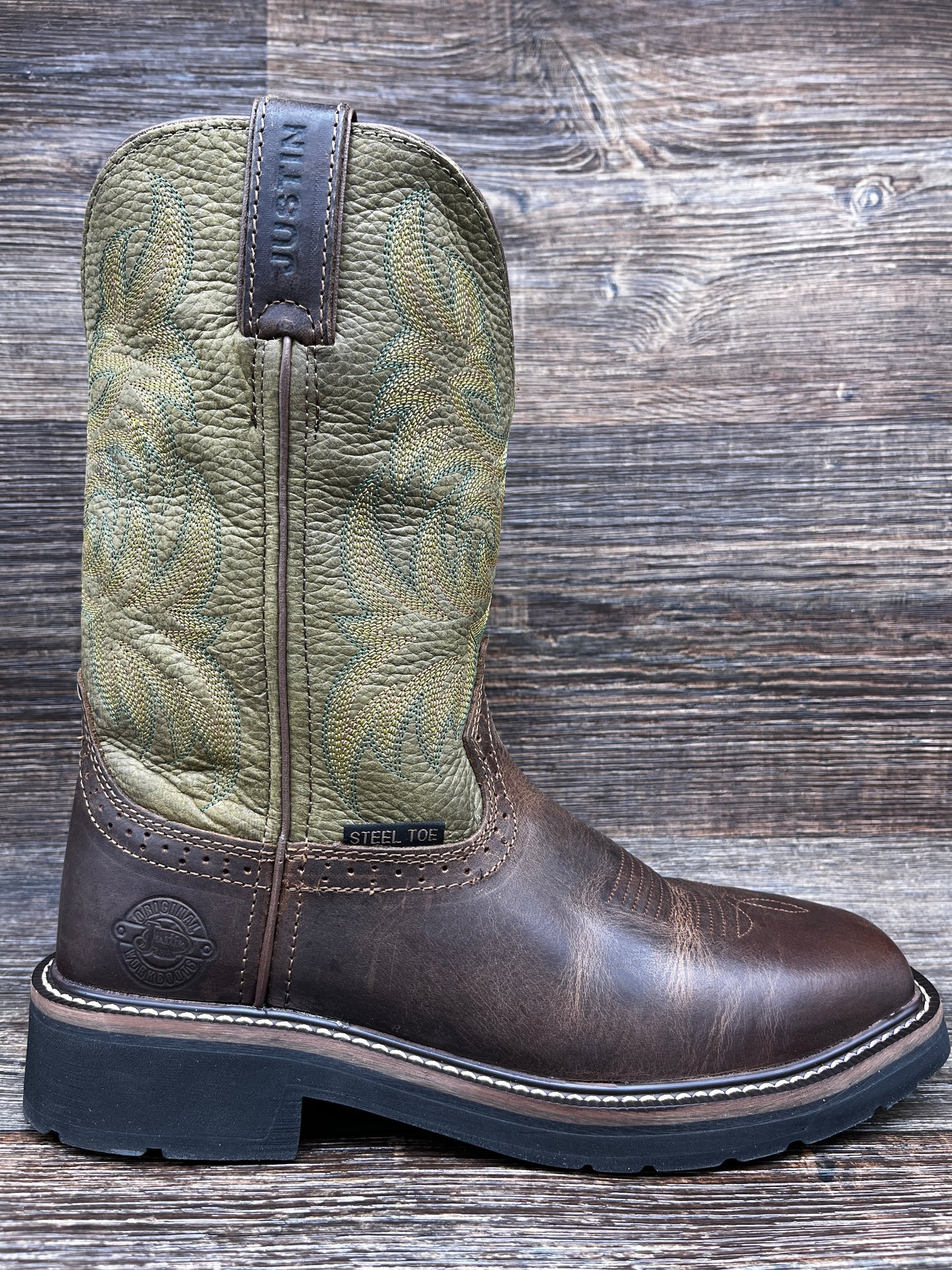 se4688 Men's Driller Slip On Steel Toe Work Boot by Justin