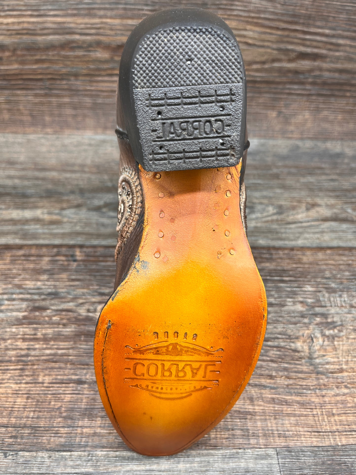 c3848 Women's Tooled Embroidery Snip Toe Western Boot by Corral