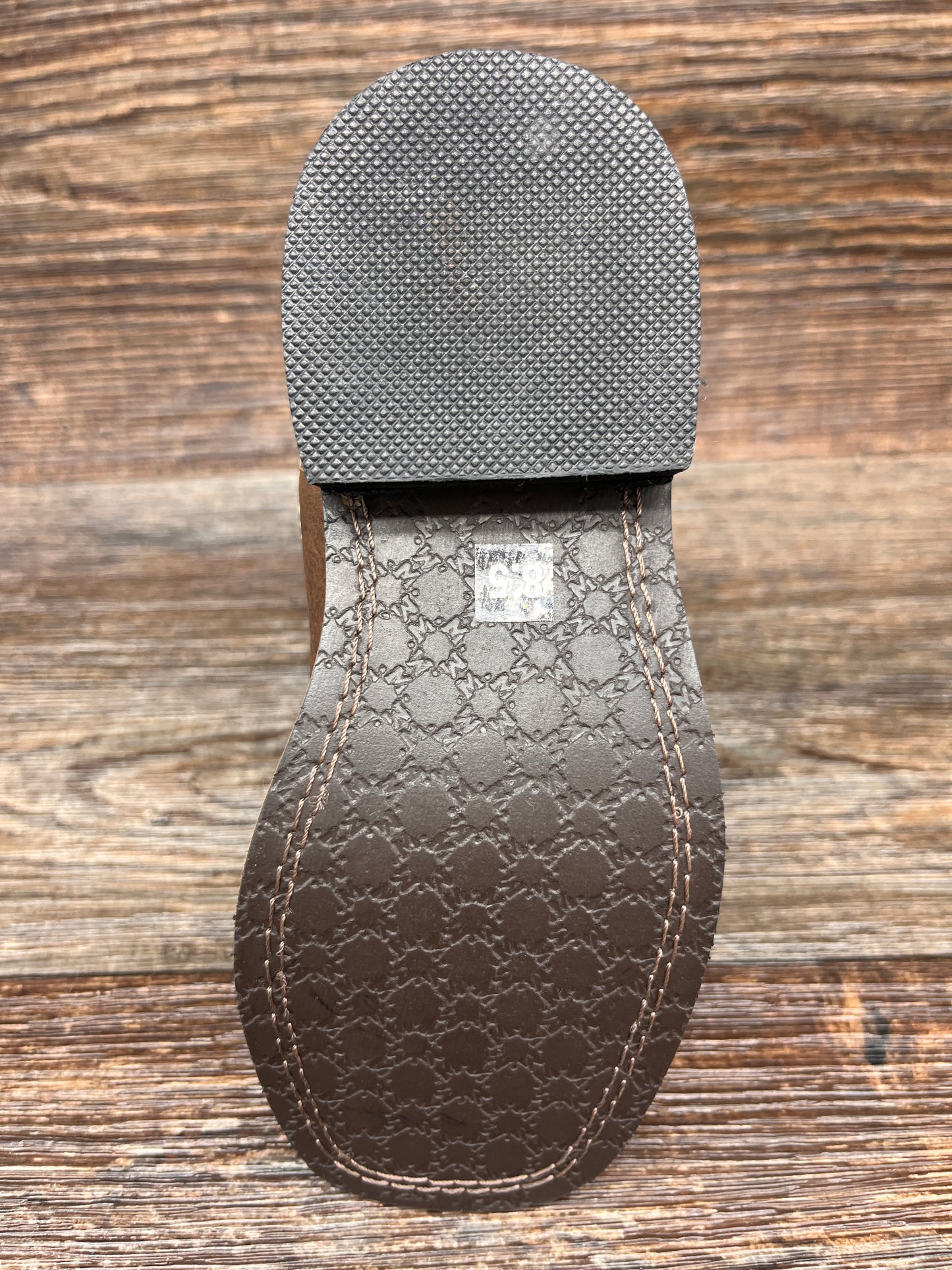 3882c Kid's Rancher Distressed Square Toe Western Boot by Smoky Mountain