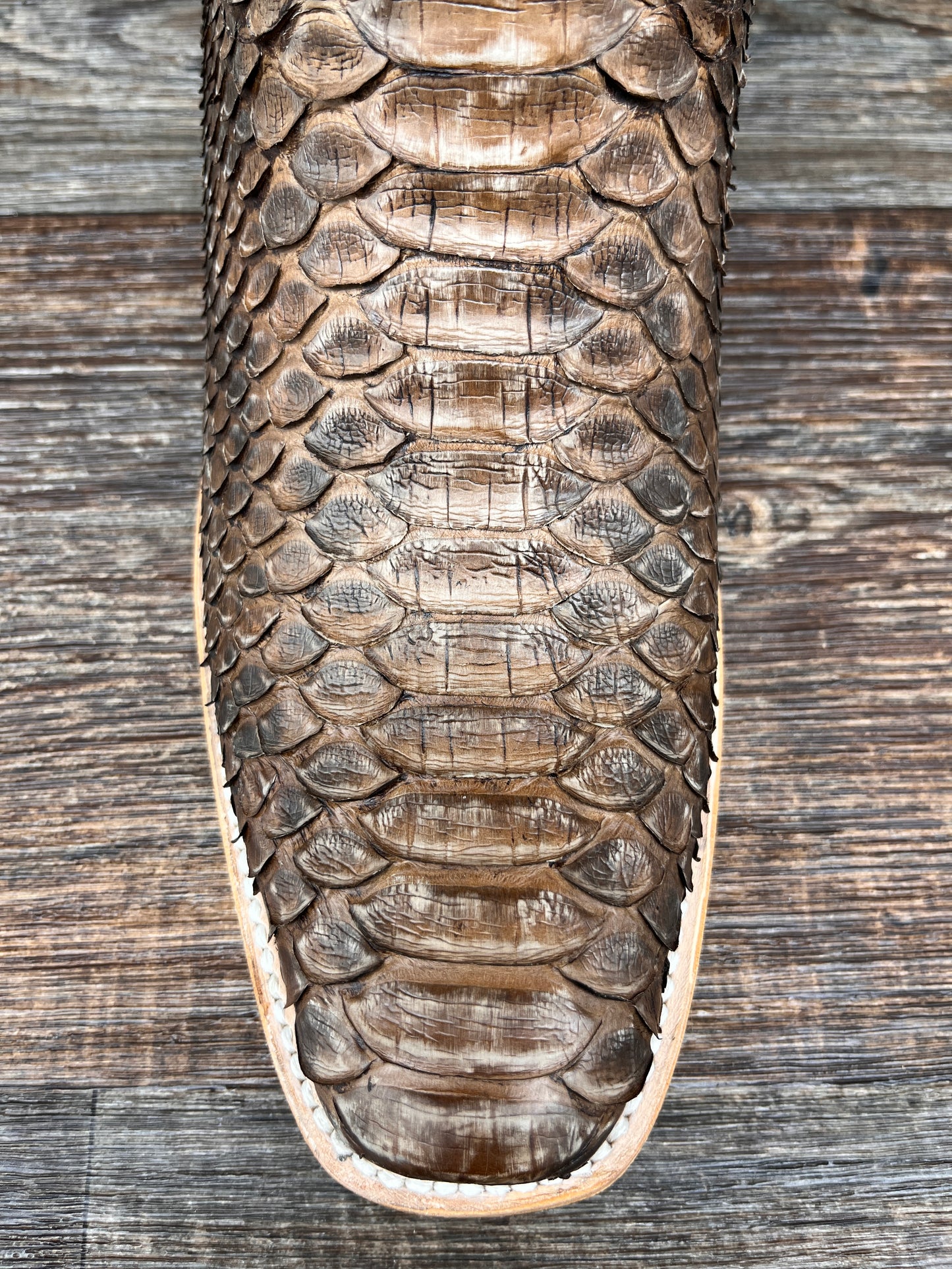 a4287 Men's Light Brown Square Toe Genuine Python Skin Boot by Corral