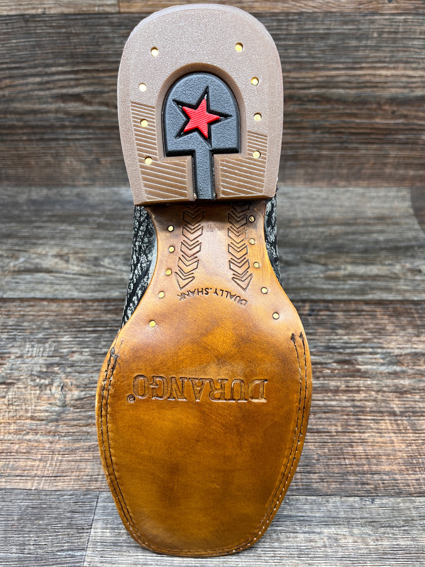 ddb0436 Men's Charcoal Genuine African Cape Buffalo Square Toe Western Boot by Durango