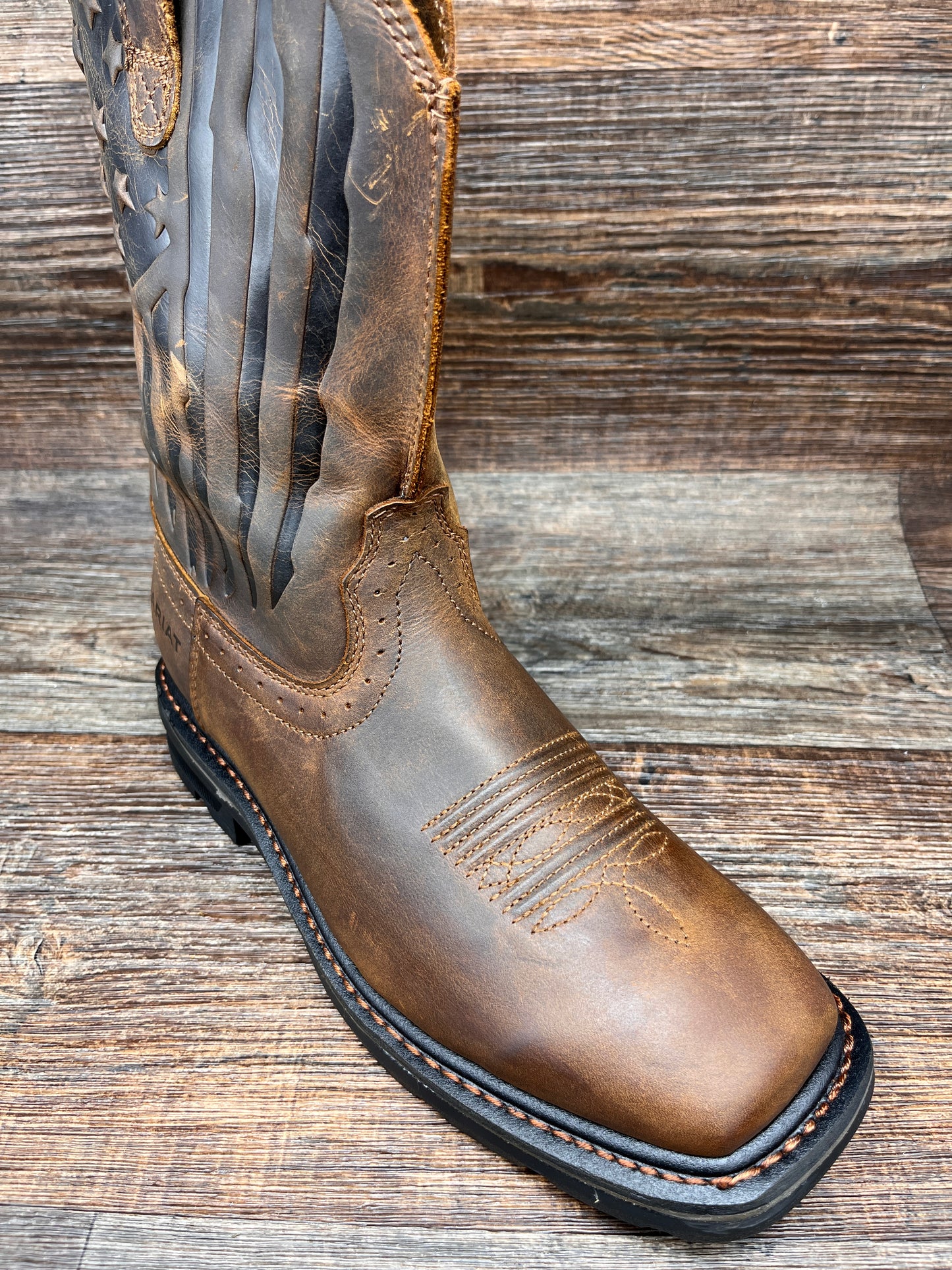 10044505 Men's Sierra Shock Shield Patriot Work Boot by Ariat