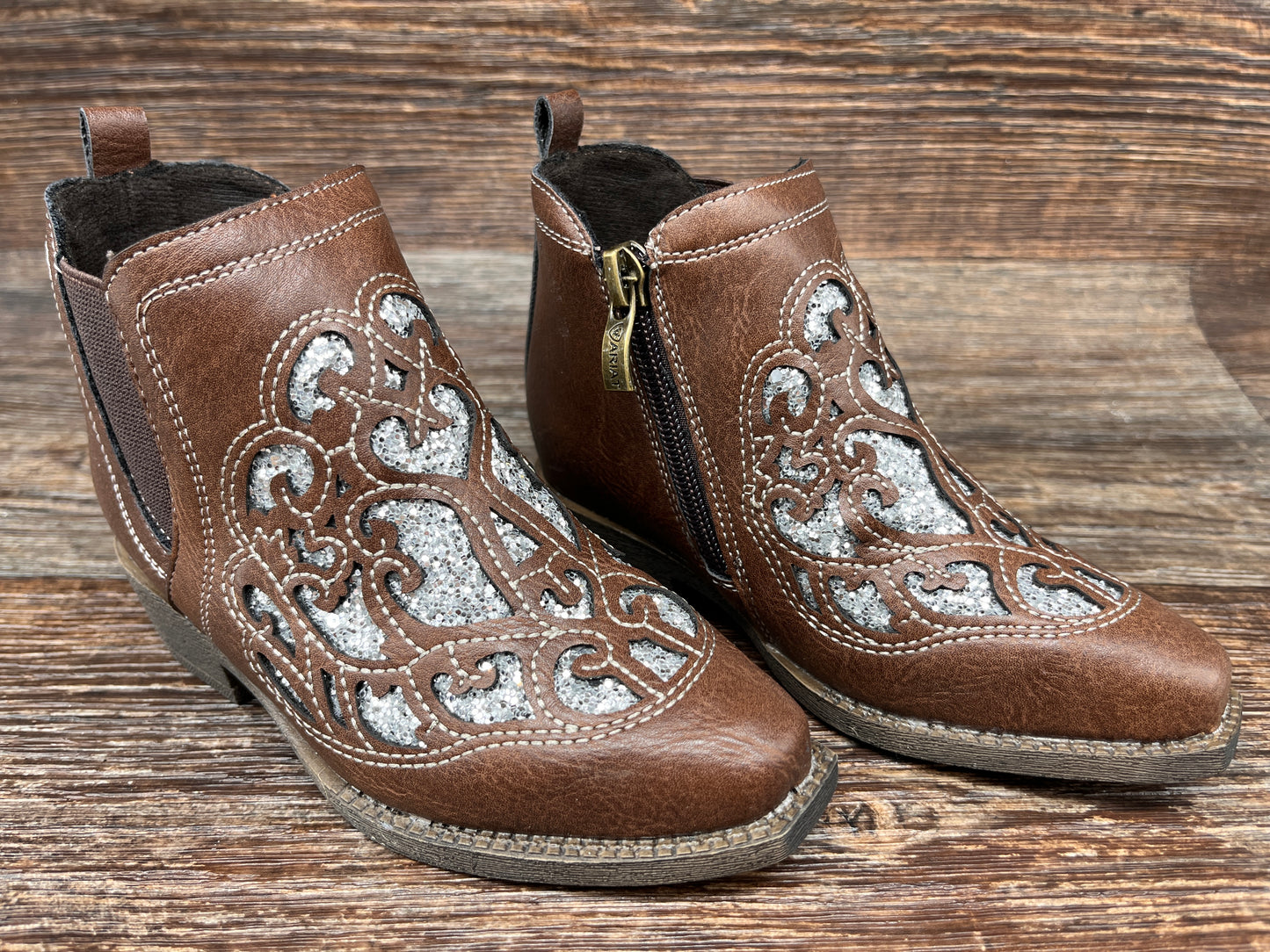 A441001808 Kid's Ariat Amy Dixon Ankle High Western Boot by M&F Western Products