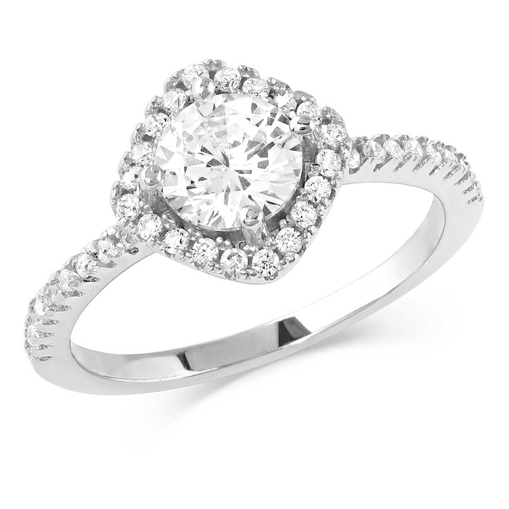 rg3183 Squarely Perfect Haloed Ring by Montana Silversmiths