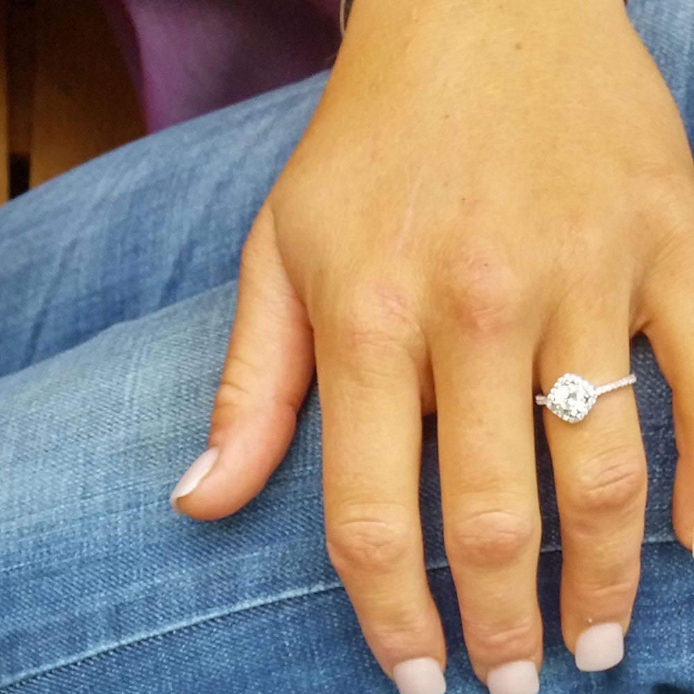 rg3183 Squarely Perfect Haloed Ring by Montana Silversmiths