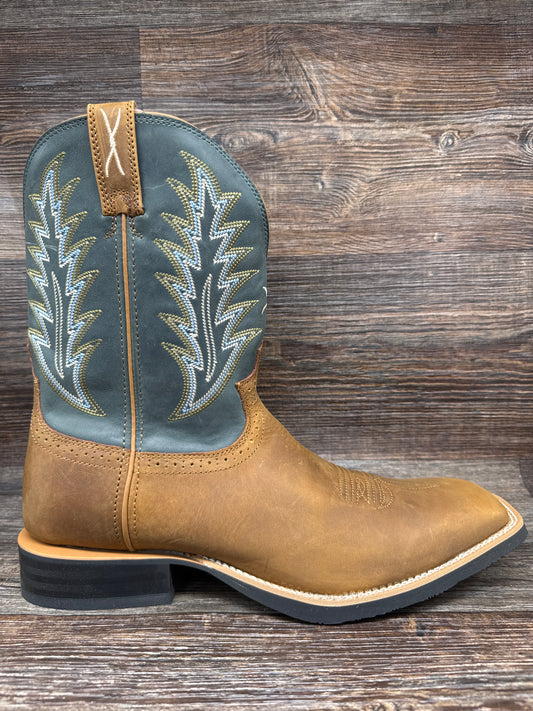 MRS0072 Men’s Ruff Stock Square Toe Western Boot by Twisted X